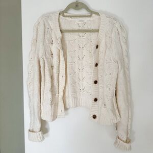 Anthropologie chunky knit cardigan size medium